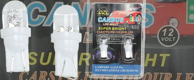 CANBUS LED žárovky T10 - Super Bright (2 ks, bílá) HT-9188